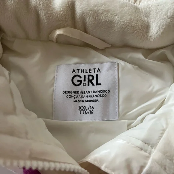 Athleta Girl Cool Days Metallic Down Jacket - Picture 7 of 7